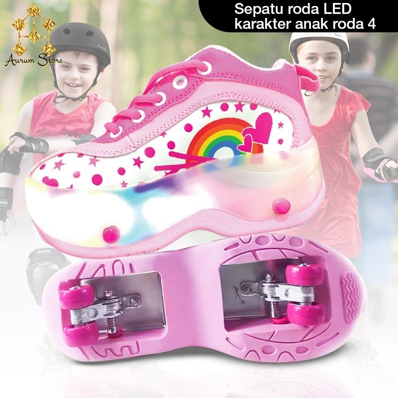 Sepatu Roda Motif Anak / Sepatu Roda Anak / Sepatu Roda Empat / Sepatu Roda Karakter Original / Sepa