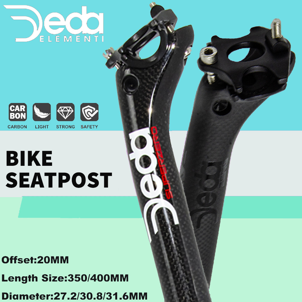 Deda Bike Seatpost Super Zero Full Carbon Seat Tube 20 Degrees MTB/Road Bike Seat Post 27.2/30.8/31.