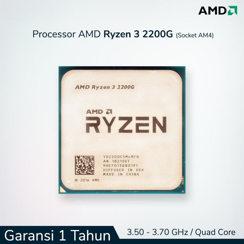 Promo Processor AMD Ryzen 3 2200G Socket AM4 - 3.50GHz