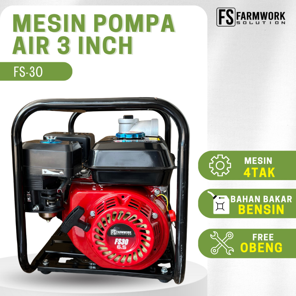 SPESIAL PROMO CUCI GUDANG Pompa Air Alkon 3 Inch FS30 Water Pump 6.5 HP
