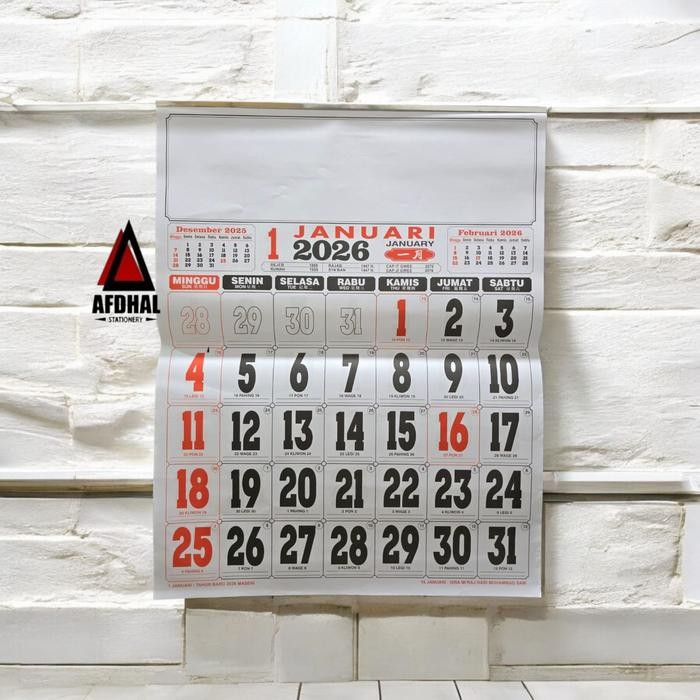 Kalender Kerja/ kk Jumbo 2026- KK JUMBO HITAM - KK JUMBO 70 GR