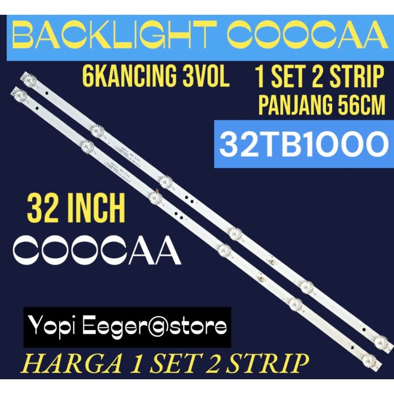 BACKLIGHT TV LED COOCAA 32 INCH 32TB1000