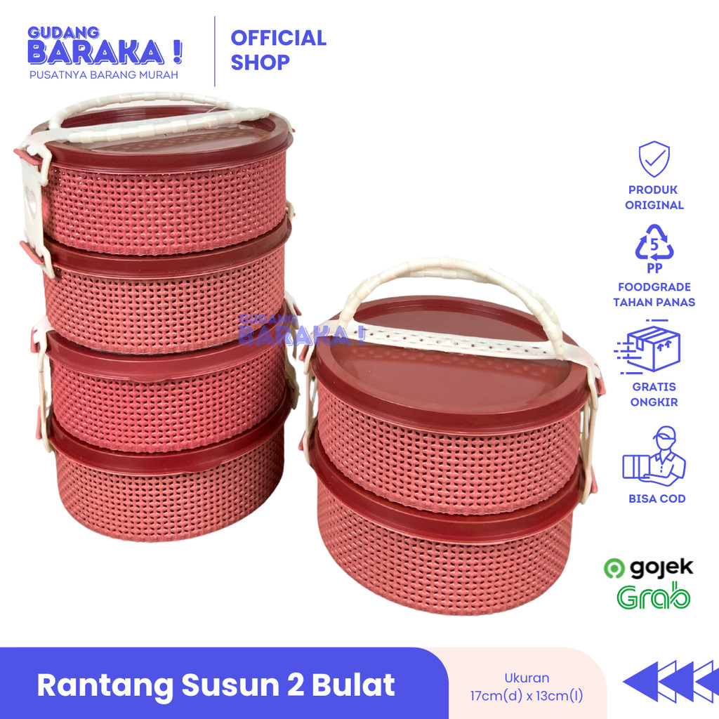 Rantang Hajatan Susun 2 Rantang Susun 2 Plastik Rantang Tenong Premium Quality