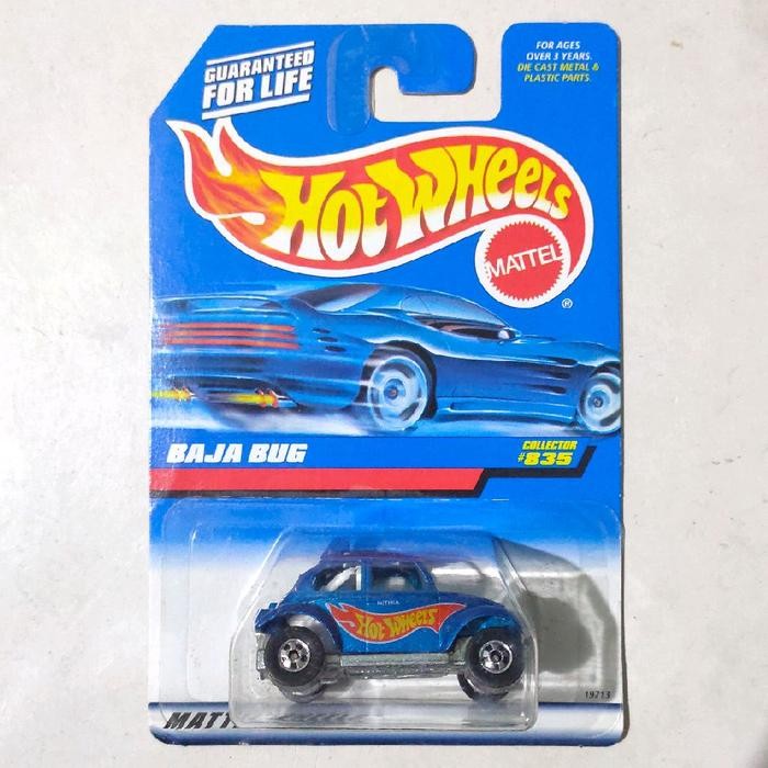 Hotwheels Hot Wheels Baja Bug biru tampo HW 1998 ban BW made in India blue card
