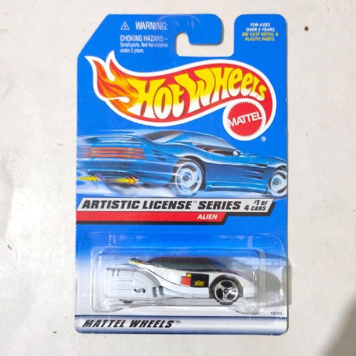 Hotwheels Hot Wheels Alien putih 1998 Artistic License Base besi
