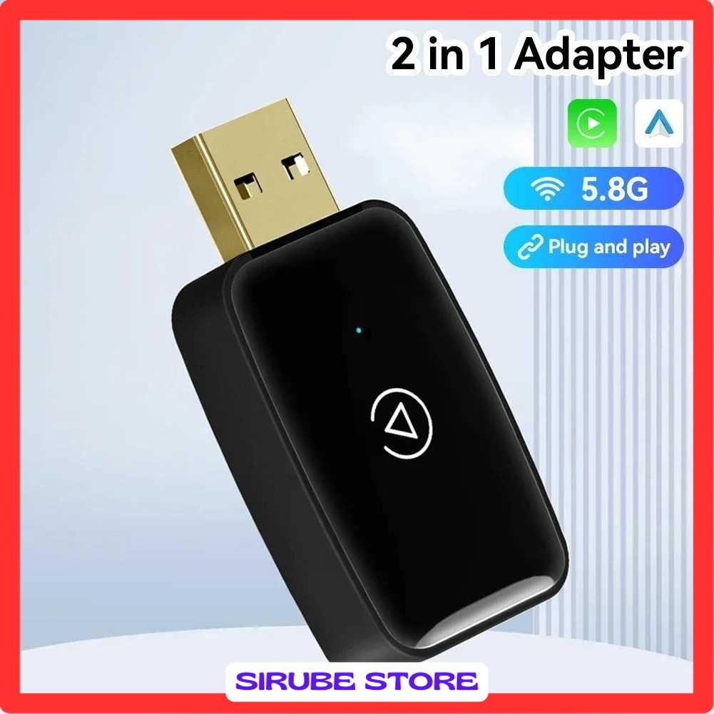 Wireless CarPlay Adapter USB Dongle Android Auto Bluetooth 5.0 - PS-U2
