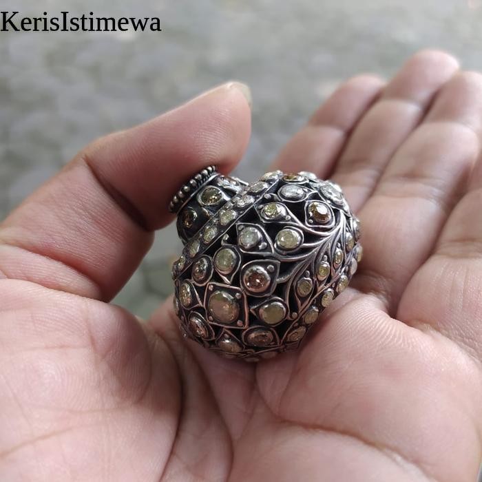 Mendak Selut Keris Full Perak Mata Batu Berlian Istomewa KIS15