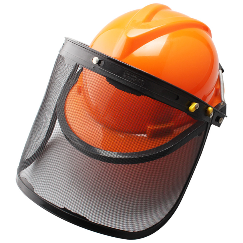 Forestry Safety Helmet with Wire Mesh Protective hat, ain Saw Helmet Forest Head Protection Helmet H