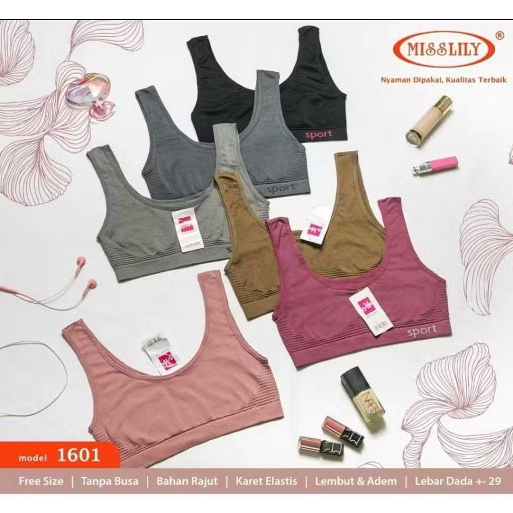 3PCS MINISET SPORT BRA MISSLILY RAJUT / TANKTOP SENAM / BRA YOGA/ BRA GYM /BRA OLAHRAGA MINISET REMA