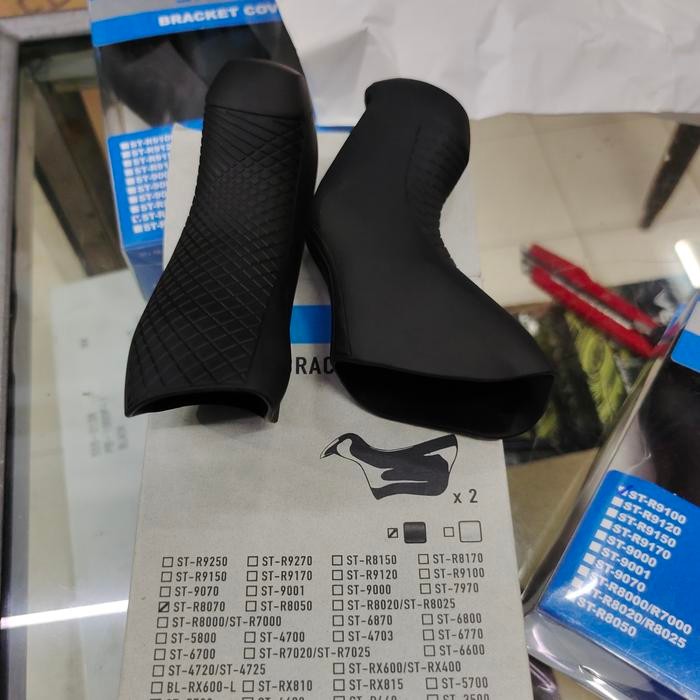 Shimano Bracket Covers ST-R8070 Hood Cover Karet Brifter Ultegra Di2 Disc Brake R8070 Original Shima
