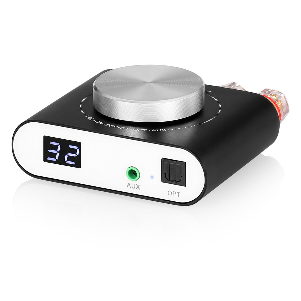 Nobsound Q10 Mini Digital AUX/Optical Amplifier Bluetooth 5.0 Receiver HiFi Class D Desk Power Amp 1