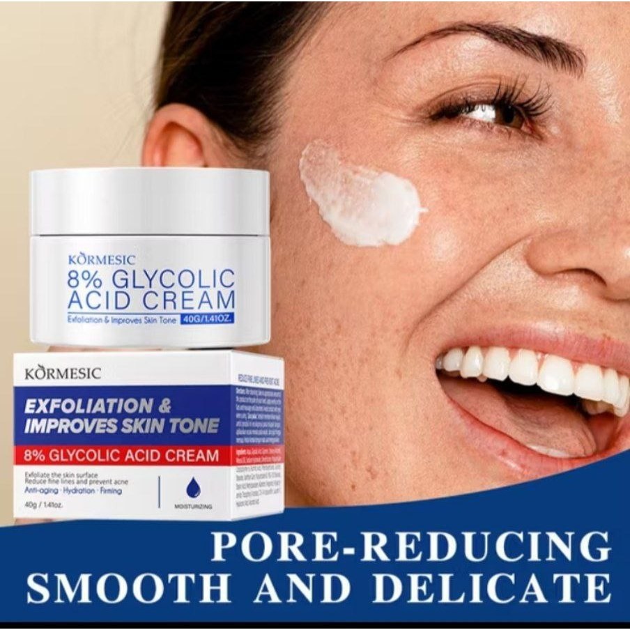 Kormesic glycolic Acid BPOM /  8% Glycolic Acid Cream Whitening Moisturizing BEST QUALITY | IFN