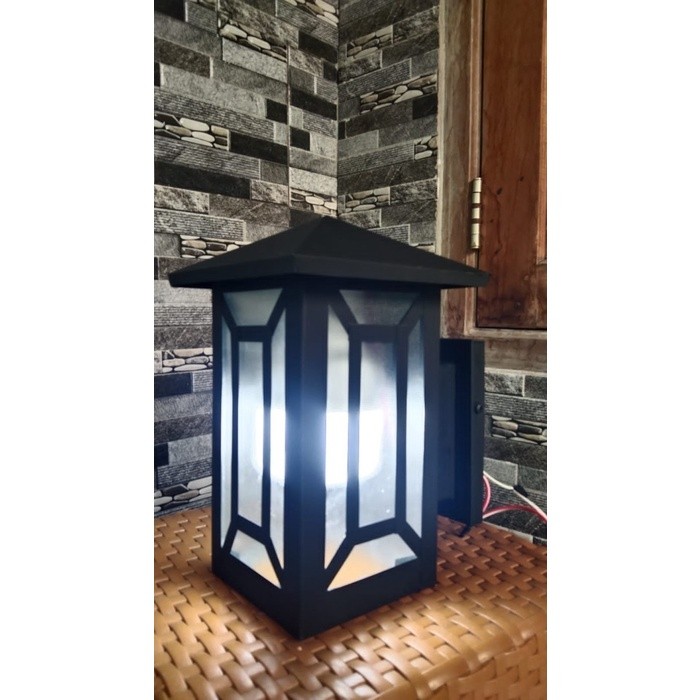 Lampu dinding pilar tempel-Lampu hias dinding tempel
