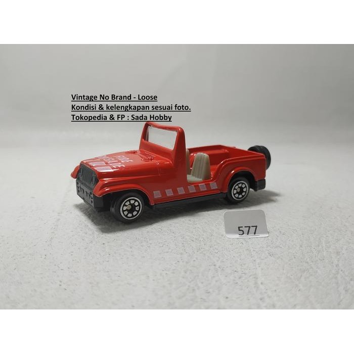 DCT... Vintage Yatming Jeep CJ7 Fire Brigade Unit Only