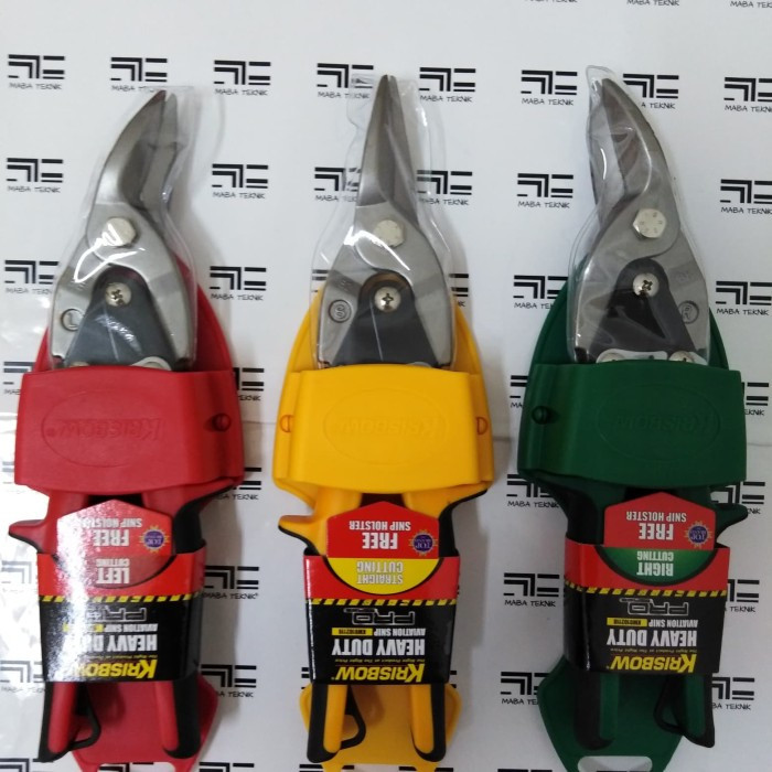 gunting baja ringan krisbow / gunting baja original krisbow/krisbow gunting baja merah hijau kuning