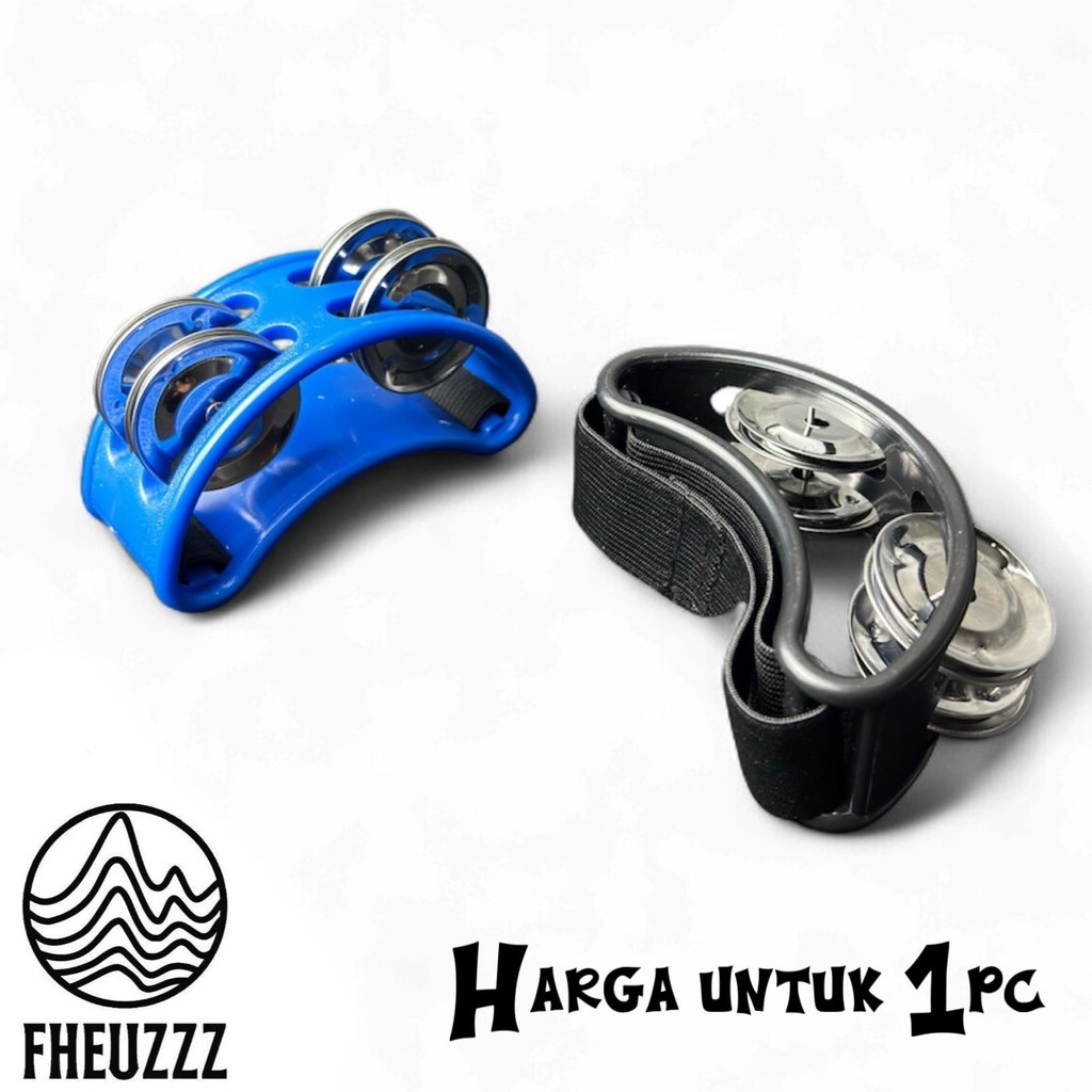 Tamborin Kaki Kecrek Kecrekan Cajon Perkusi Foot Jingle Tou Tambourine