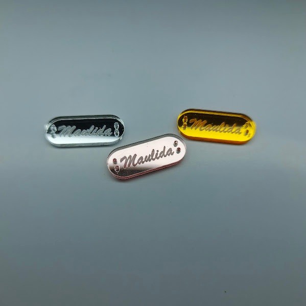 AKRILIK LABEL HIJAB / Label Hijab Acrylic / Label Akrilik / Label Brand Akrilik Custom