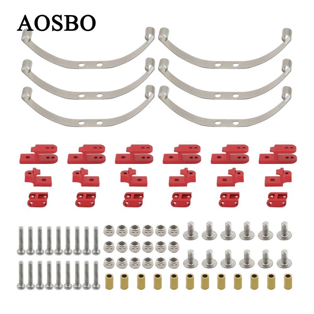 Metal Steel Leaf Spring Suspension Set for 6x6 4x4 1/16 WPL B1 B14 B-14 B16 B24 B-24 C14 C-14 C24 C-