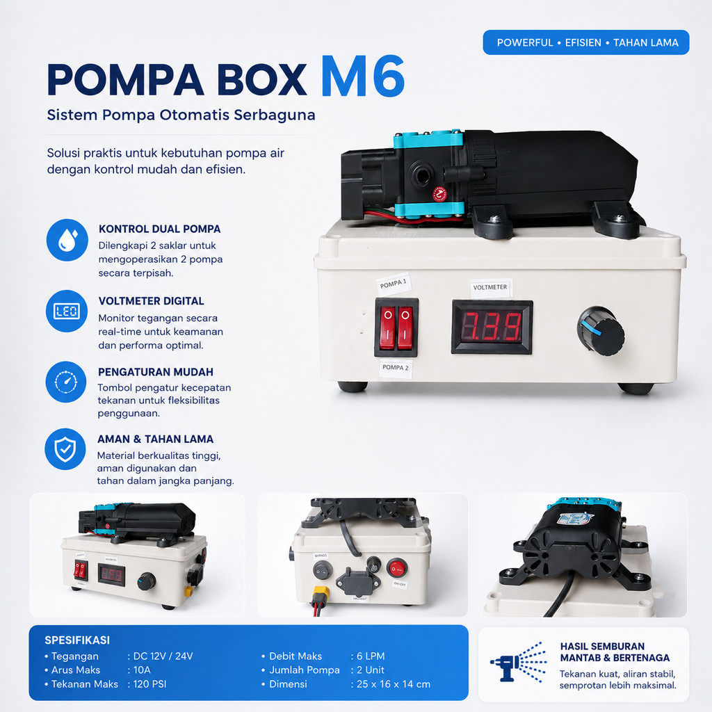 Paket Pompa Box M-Series Dual Pump - Series M6