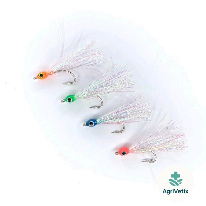 Umpan sabiki  Fly Fishing Ultralight Carollina Fishing Mata Kail Sabiki Kontrek No.3 Glow In the Dar
