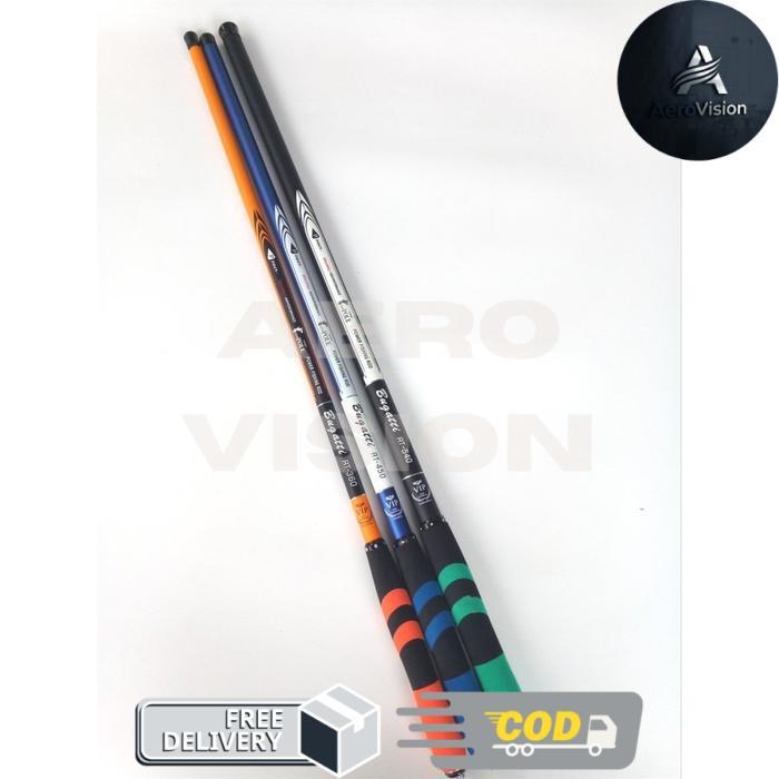 Joran Tegek Kaku 360 450 540 Bugatti Bahan Carbon - 450
