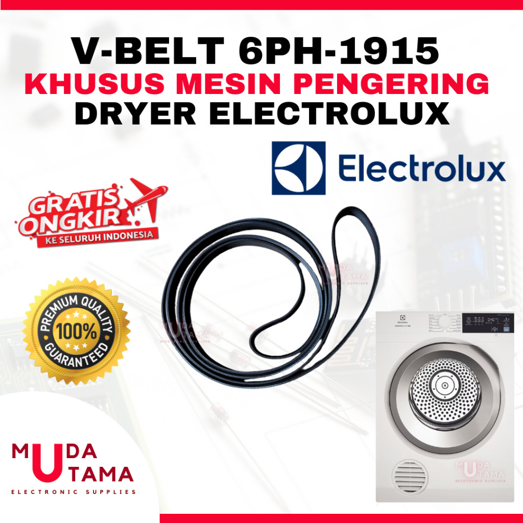 KARET MESIN PENGERING 6PH-1915 ELECTROLUX | BELTING DRYER ELECTROLUX 6PH 1915 | VANBELT DRYER LAUNDR
