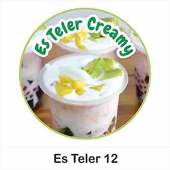 [ COD ] 160pcs Stiker Es Teler Sultan Es Teler Creamy Label Cup V.2