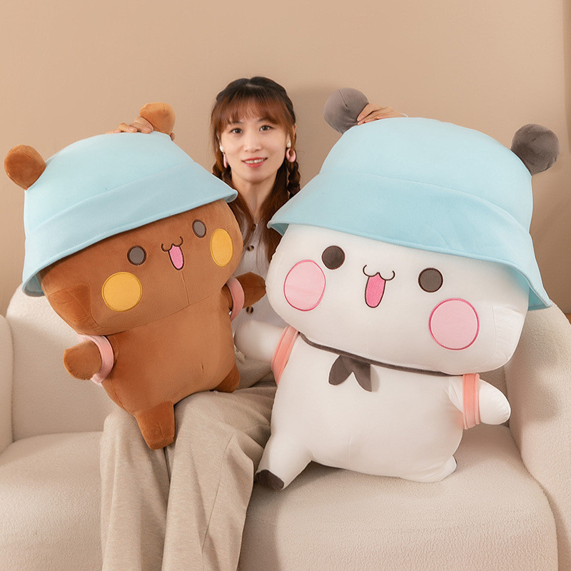 Boneka plush Yibubu dengan ekspresi ala anime, mainan dua dimensi.