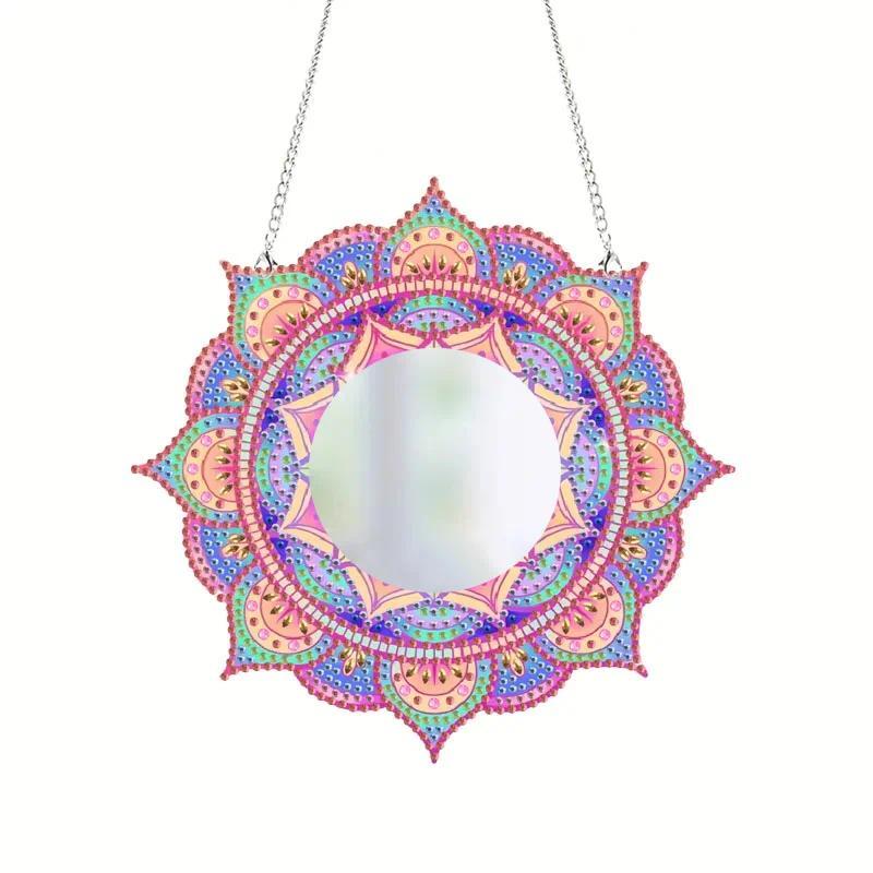 1 piece Special Shape Mandala pattern mirror Y amond Art Painting Kit - Adult amond painting kit wit