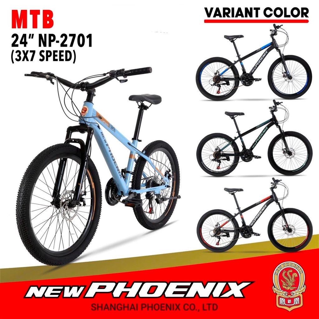 SEPEDA GUNUNG MTB 24 INCH NEW PHOENIX 2701