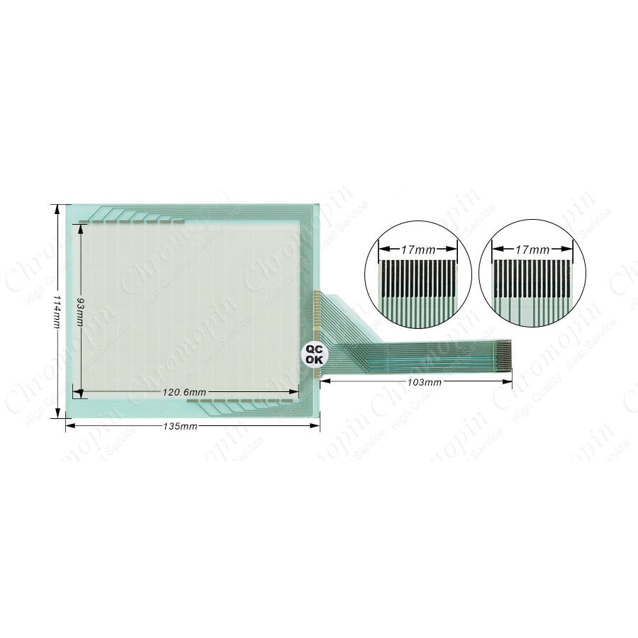 HG2F-SB22VCF HG2F-SS22VCF Touch Screen Panel Glass Digitizer for IDEC HG2F-SS52VCF HG2F-SS52VF HG2F-