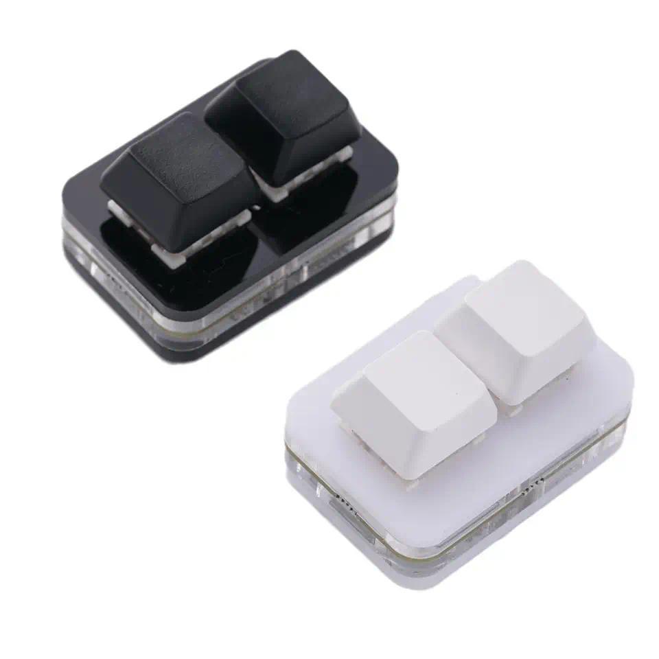 OSU Custom 2 Keys Macro Programming Keyboard RGB Mini Keyboard Gaming Drawing Copy and Paste Keyboar