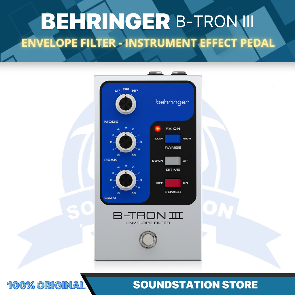 Behringer B-TRON III Envelope Filter Vintage Auto-Wah Instrument Effect Pedal - Efek Pedal Audio Ins