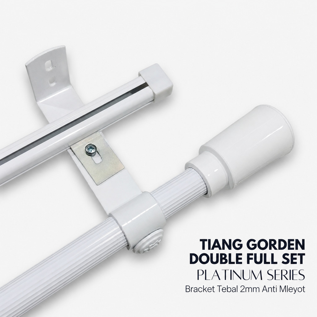 BATANG GORDEN FULL SET JENDELA PINTU MINIMALIS TEBAL UNTUK BLACKOUT DAN VITRASE