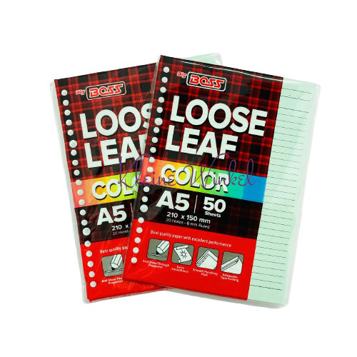 Kertas Loose Leaf A5 Rainbow