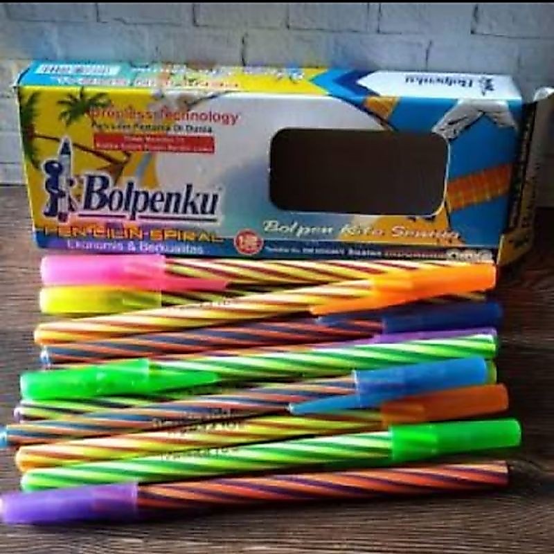 1 Pack Pulpen Lilin/Bolpenku Pulpen Murah