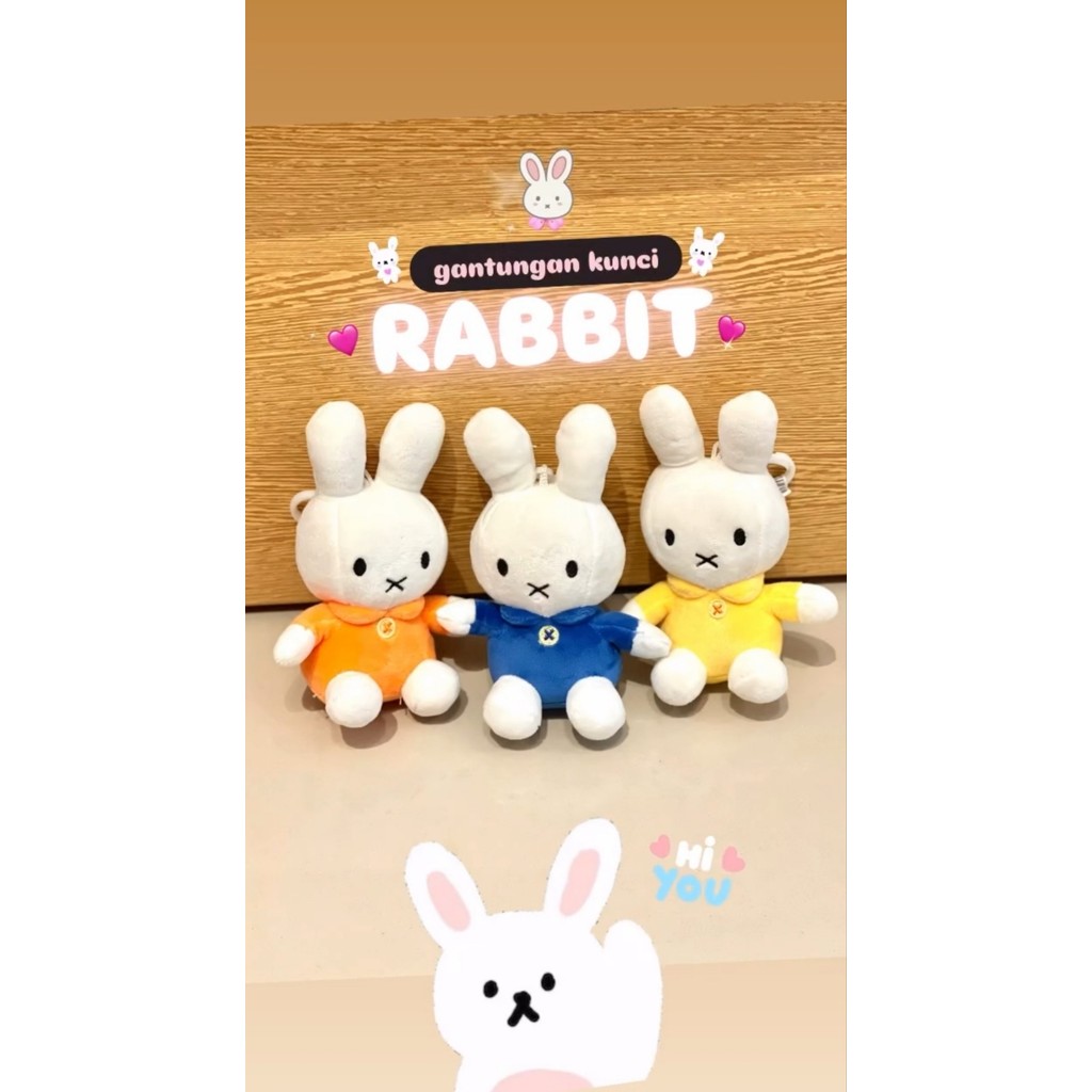 Gantungan Kunci Boneka Rabbit Plush AW 0603267