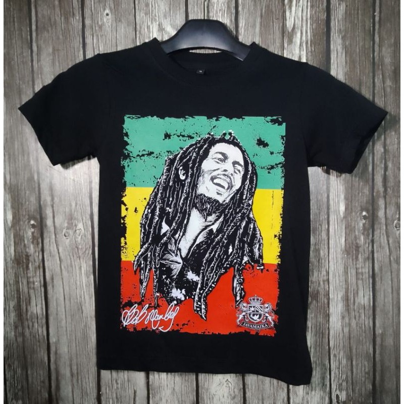 KAOS ANAK LAKI LAKI PEREMPUAN BOB MARLEY REGGAE JAMAIKA UNISEX