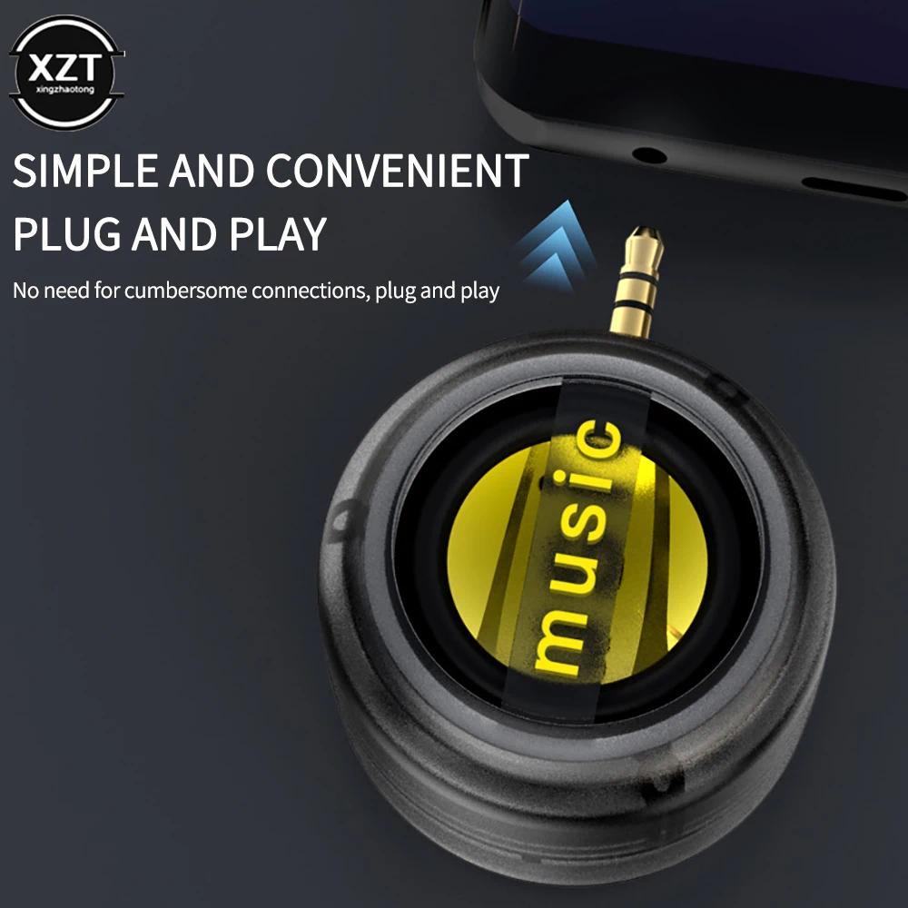 Universal Portable Mini Speaker 35mm Plug in Jack Mini Sound Box Mobile Phone Speaker Amplifier Exte