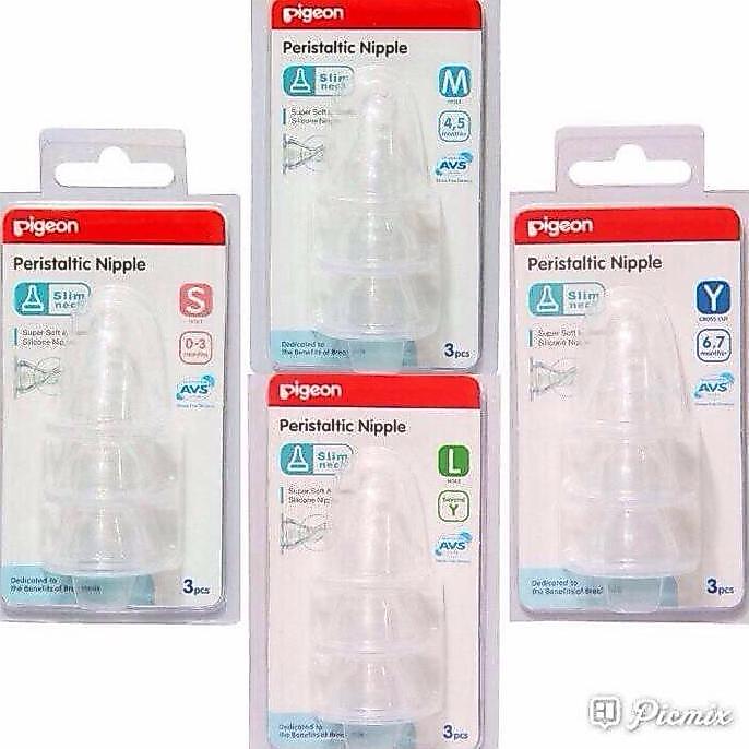 PIGEON PERISTALTIC NIPPLE ISI 3 / NIPPLE PIGEON / DOT BAYI