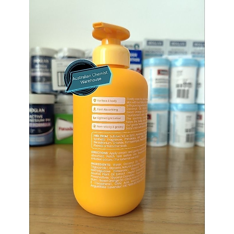 LITTLE INNOSCENTS NATURAL SKIN CARE Baby Moisturising Lotion 500mL - Made in Australia