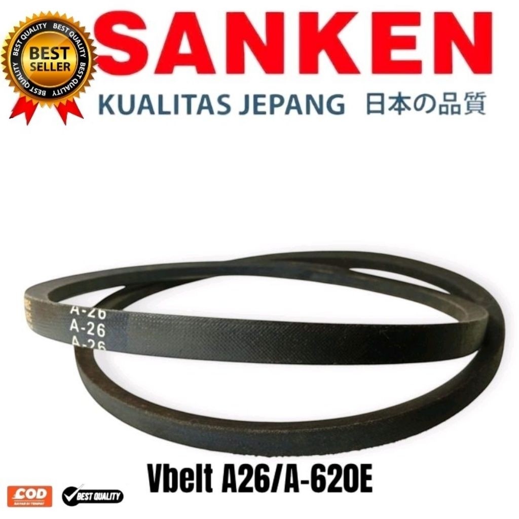 V-Belt A-620E A-620E² Sanken vanbelt A-620E vanbelt fanbelt panbel vbelt Sanken A620E A-620E