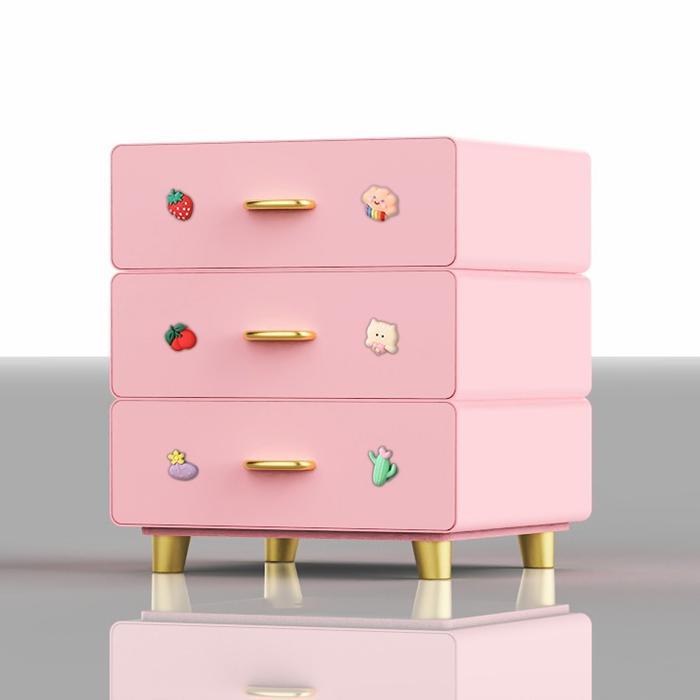 lv YESALL Rak Susun Serbaguna - Rak Kosmetik Kotak Penyimpanan Rak Skincare Rak Serbaguna Tempat Mak