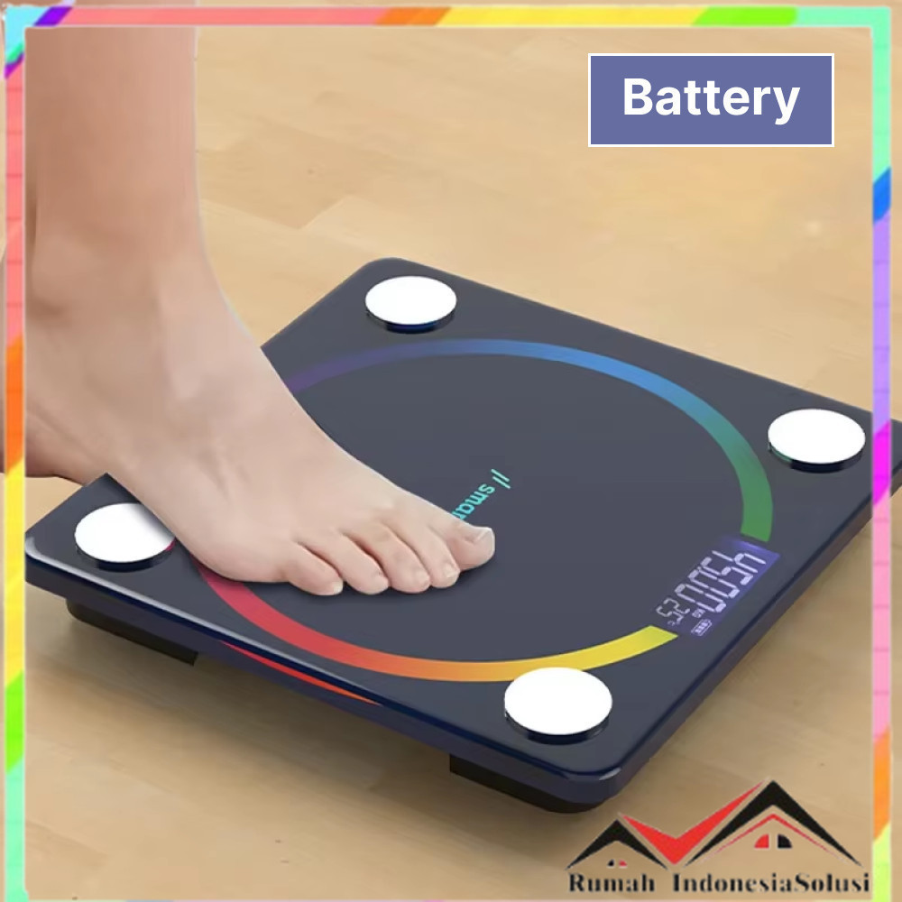 

- SMART Timbangan Badan Digital Scale Smart 180kg Battery - SM017 -