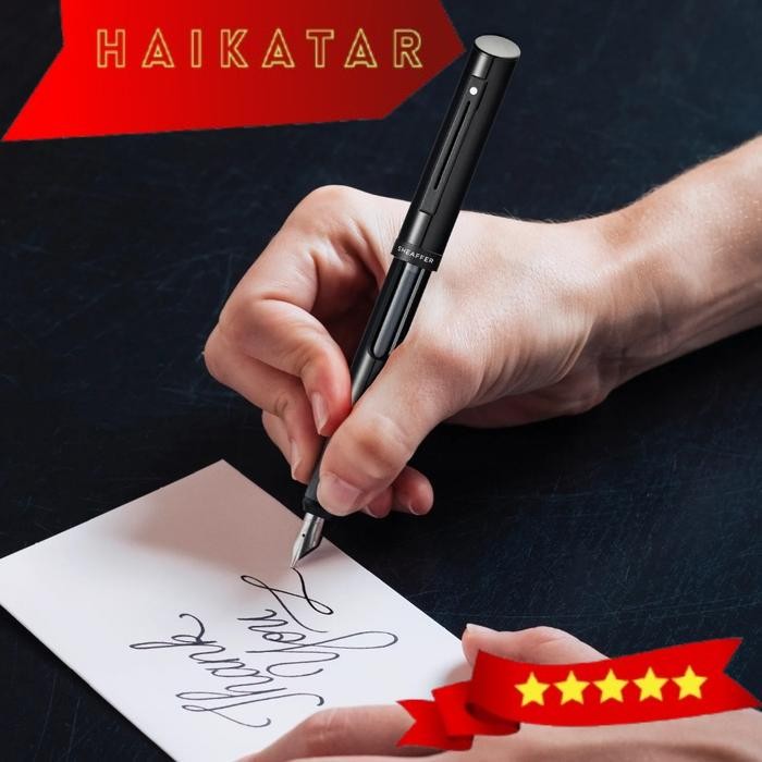 

Sheaffer Calligraphy Matte Black Fountain pen with Black cap and Matte Black Trim in Hangsell - Fine