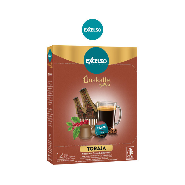 

JAMIN MURAH !!!Excelso Unakaffe Toraja 6.5gr x 12 caps(BISA LANGSUNG ORDER)