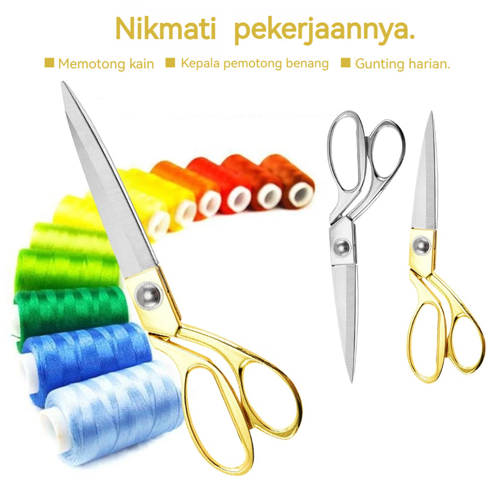 

Gunting Potong Bahan Kain 9 Inch / Gunting Penjahit / Gunting Bahan Kain / Tailor Scissors / Textile Scissors