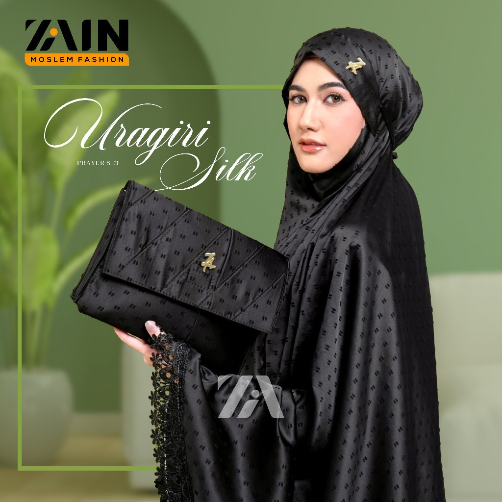 KALIIDRI Mukena Dewasa Penutup Dagu Uragiri Silk Premium Mewah Cantik - ZAIN MOSLEM FASHION