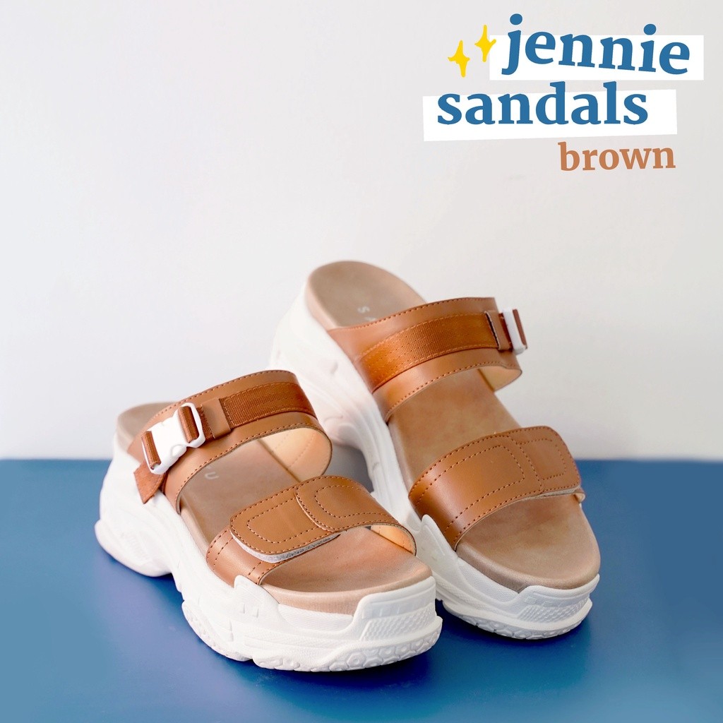 SAHIKU – Jennie Sandal Wedges Wanita || Sndal Wedges Cewek