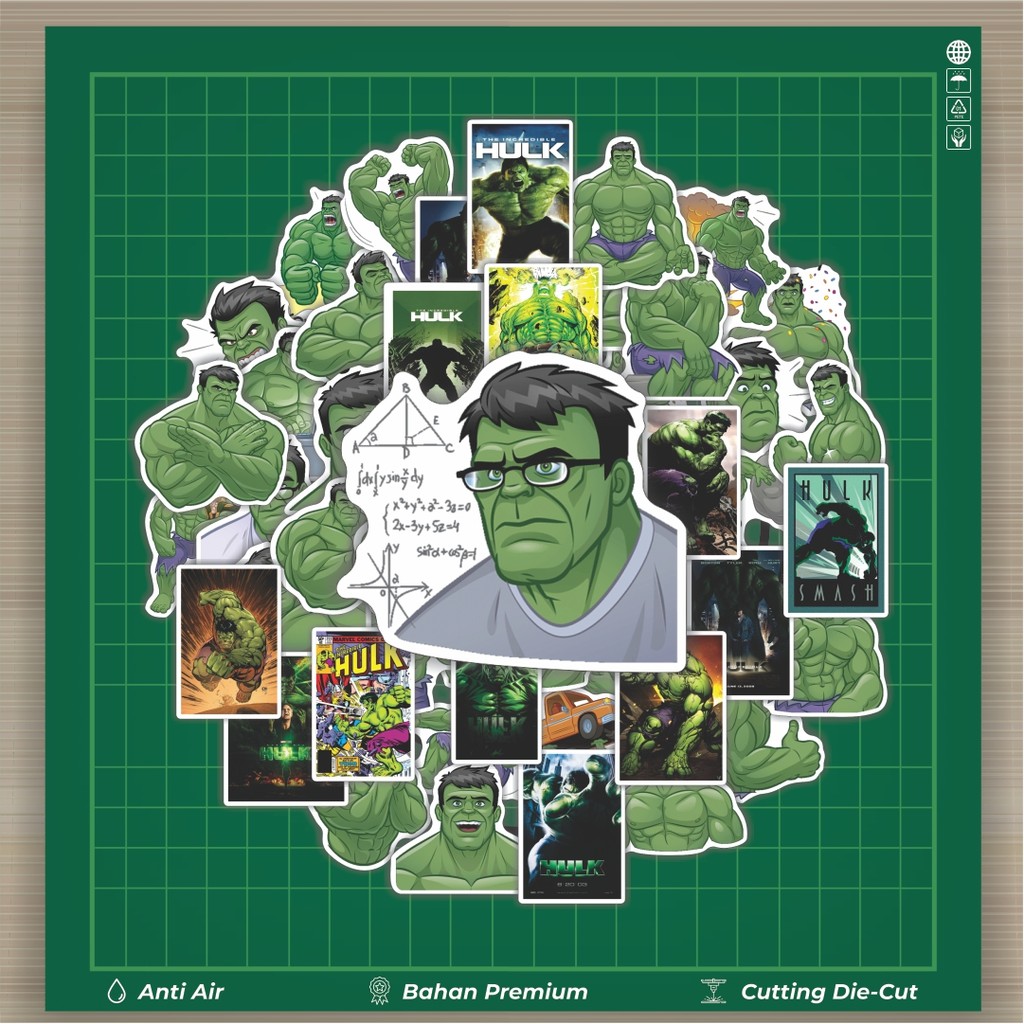 

Stiker Cutting Pack Stiker Kartun Hulk Isi 100Pcs Series Aesthetic Lucu Keren Untuk Koper Bahan Vynil